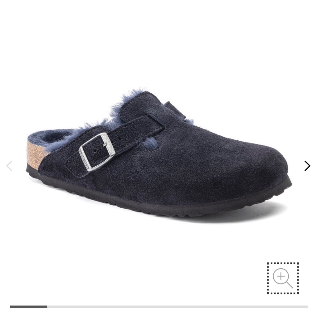 Birkenstock BOSTON SHEARLING SUEDE LEATHER in midnight
